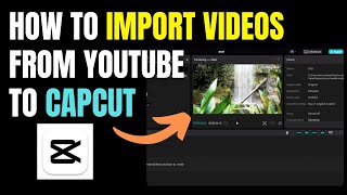 How To Import Videos From Youtube To Capcut [upl. by Atsillak]