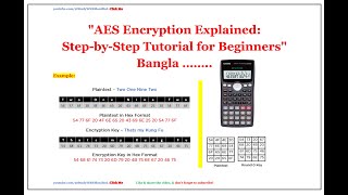 AES Algorithm in Cryptography in Bangla  AES Algorithm Example 2024 [upl. by Ekrub]