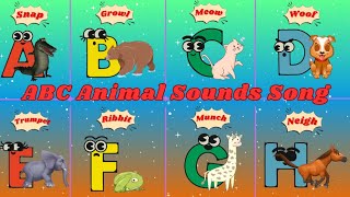 ABC Animal Sounds Song A4TH10  Phonics Animals Song  Kids TV [upl. by Enrichetta207]