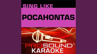 Mine Mine Mine Karaoke with Background Vocals In the Style of Pocahontas [upl. by Deirdre]