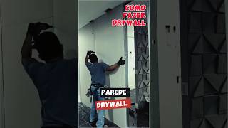 Como fazer parede Drywall  Drywall Drywall [upl. by Reilamag]