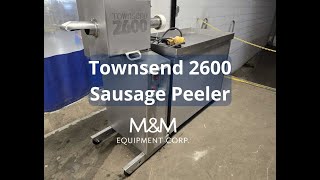 Townsend 2600 Sausage Peeler Item 9242 MampM Equipment Corp [upl. by Baten]