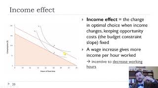 Ch3Higher Wages and the Income and Substitution Effects [upl. by Idur]