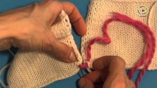 Tutorial zu den Grundlagen Fertigstellung eines Strickstückes  Zusammennähen [upl. by Enilra]