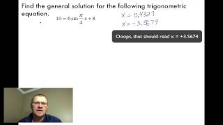 54 Equations amp Graphs of Trig Functions PreCalc 30 [upl. by Zaccaria]