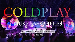 Coldplay  Live in Singapore  Music of the Spheres 2024  23012024 [upl. by Adlesirk]