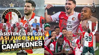 Santiago Giménez vs NEC  CAMPEÓN de la COPA KNVB 🏆 Asistencia de gol 🔥2142024 Final Fey10NEC [upl. by Dominus689]