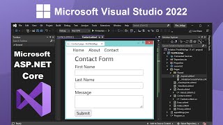 Create ASPNET Core Web Application using Visual Studio 2022 [upl. by Gershom]