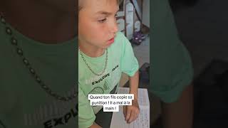 Encore une punition  ecole punition écriture copies youtubeshorts viral fyp [upl. by Xxam240]