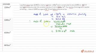 Liquefied natural gas LNG is mainly methane A 10 m3 tank is constructed to store LNG [upl. by Mandy]