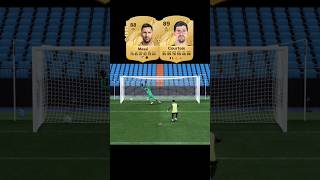 MESSI 🆚 COURTOIS 🔥 messi courtois challenge [upl. by Millburn]