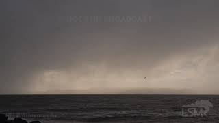 02072020 Mukilteo WA  Rainbow over Ferry in Rough Seas  Windstorm  Damage [upl. by Emyle]