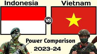 Indonesia vs Vietnam military power comparison 2023  Vietnam vs Indonesia  world military power [upl. by Dnomasor]