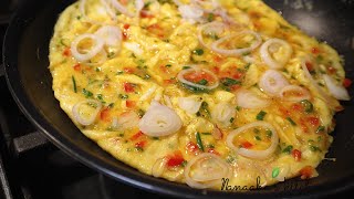 Quick and Easy way to make Tasty and Fluffy Omelette [upl. by Rabi436]