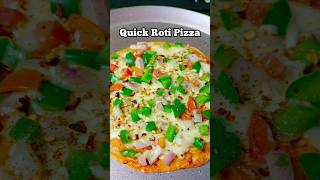 🌻Quick Roti Pizza Recipe🌿❤️✨Turn your leftover rotis into a cheesy crispy pizza😍 ytshorts recipe [upl. by Epilihp750]