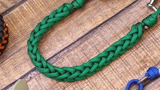 This technique can be used to make Paracord lanyards leashes bracelets etc [upl. by Certie265]