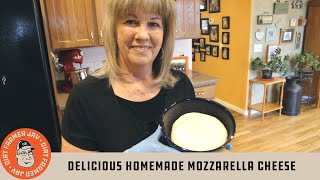 Delicious Homemade Mozzarella Cheese [upl. by Breger]