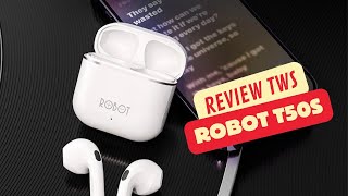 Cocok Buat Hadiah REVIEW TWS ROBOT AIRBUDS T50S [upl. by Felicle]