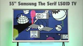 Samsung The Serif LS01D QLED 4K Art TV quot55 Inch 2024  FULL REVIEW [upl. by Yvonner]