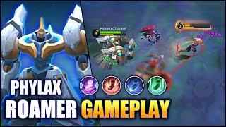 TRYING PHYLAX AS ROAMER TANK GAMEPLAY  MOBILE LEGENDS [upl. by Pilihp621]