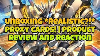 YuGiOh  Unboxing Realistic Proxy Cards  Product Review and Reaction [upl. by Erialb476]