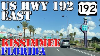 US 192 East  Disney World to Kissimmee  Florida  4K Highway Drive [upl. by Kerk]