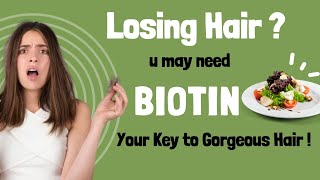 Hair Fall Remedy The Ultimate Guide to Biotin for Hair Health [upl. by Goddord]