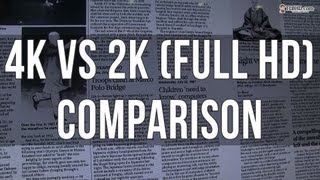 4K vs 2K Full HD resolution comparison side by side [upl. by Dorita]