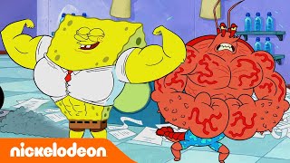 SpongeBob Schwammkopf  SpongeBob wird richtig fit  Nickelodeon [upl. by Alokin]