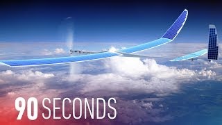 Google Facebook want to bring the world online with drones 90 Seconds on The Verge [upl. by Bornie]