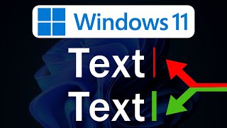 Windows 11 Textcursor größer machen [upl. by Ghiselin455]