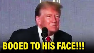 Trump BOOED OFF STAGE At NEW YORK Event quotYOU SUCK DONALDquot [upl. by Felise]