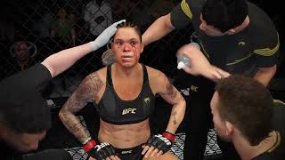 UFC Amanda Nunes VS Ronda Rousey They fought fiercely and bled all over [upl. by Lihka173]