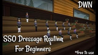 SSO Beginner Dressage Routine  Dark Woods Nation  Free To Use [upl. by Eessej311]