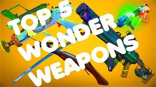 TOP 5 WONDER WEAPONS IN INFINITE WARFARE ZOMBIES [upl. by Adena]