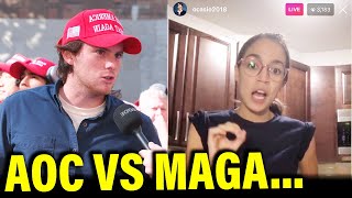 AOC Asks MAGA One Question… the Results are STUNNING [upl. by Akinna442]