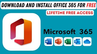 Download and install Original Microsoft Office 365 for Free  Lifetime Free Access 2024 Method [upl. by Tamarah]