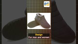 How to use Winter Snow Boots for Women Men AntiSkid House Shoes Outdoor short [upl. by Kort]