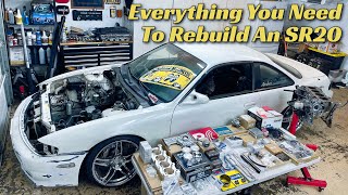 Everything You Need To Rebuild An SR20  SR20DET Rebuild Pt 5 [upl. by Levina]