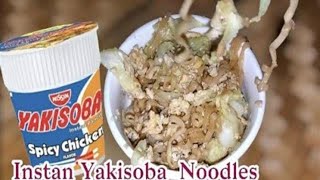 My Nissin Yakisoba Spicy Chicken Flavor Instant Pancit [upl. by Redneval]