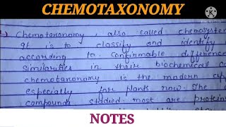 CHEMOTAXONOMY [upl. by Wandie]