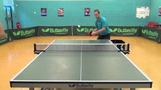 How to Play Table Tennis Backspin Serve [upl. by Graybill]