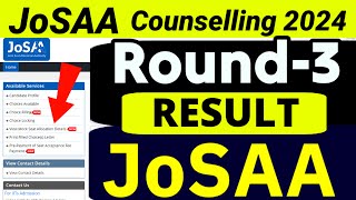 ⚠️🚨JoSAA 2024 Round3 RESULT OUT🔥 Cutoffs Low😳  JoSAA Counselling 2024  CSAB 2024  Sonu Singh [upl. by Lenahc]