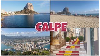 CALPE 🇪🇸 SPAIN 4K  Town amp Beach  Costa Blanca [upl. by Idnym460]