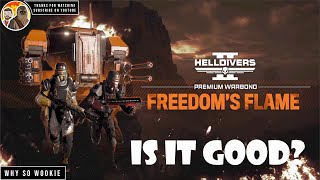 NEW HELLDIVERS 2 PREMIUM WARBOND FREEDOMS FLAME REVIEW helldivers2 [upl. by Ikcin301]