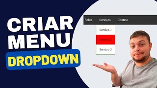 Criar um menu Dropdown com HTML e CSS [upl. by Cottrell705]