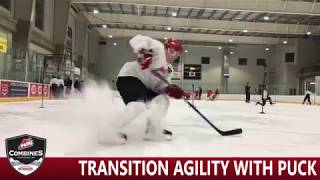 WHL Combine Transition Agility With Puck [upl. by Adev57]