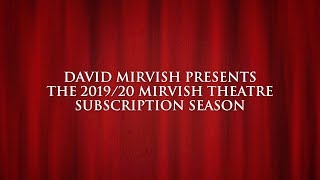 20192020 Mirvish Theatre Subscription Season [upl. by Ley]