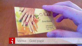 Vizitke  Silwer Gold papir [upl. by Losse]