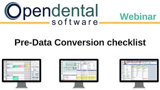 Open Dental Webinar  PreData Conversion Checklist Document Overview [upl. by Asen]